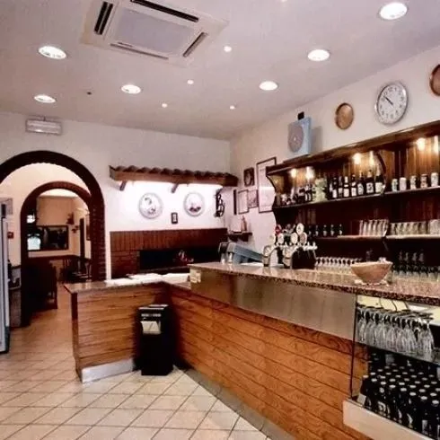 Il forno a legna a vista della Pizzeria Giuseppe